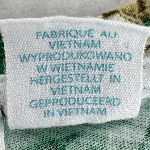 CYNTHIA ROWLEY Shirt Top Sz 2X Allover Print Amalfi Coast Italy Cotton V-Neck - Picture 8 of 9